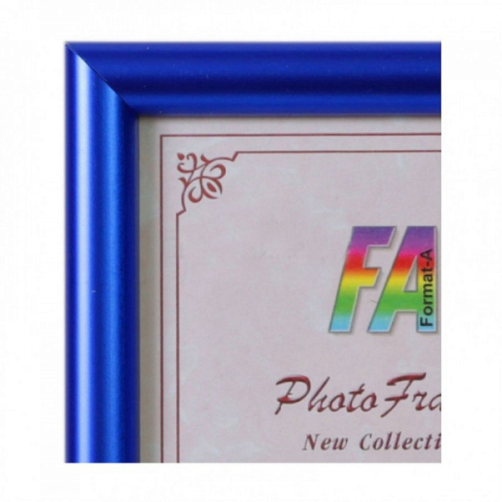 Фоторамка Формат-А пластиковая "Радуга" синяя 21x30