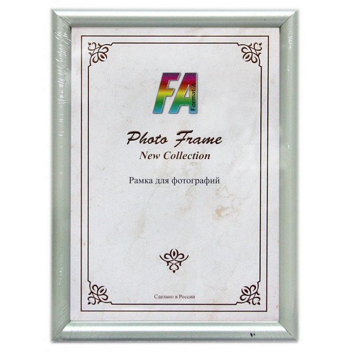 Фоторамка Формат-А пластиковая "Радуга" жемчуг 21x30