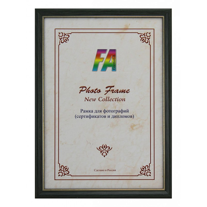 Фоторамка Формат-А пластиковая "Стандарт" зебрано 21x30